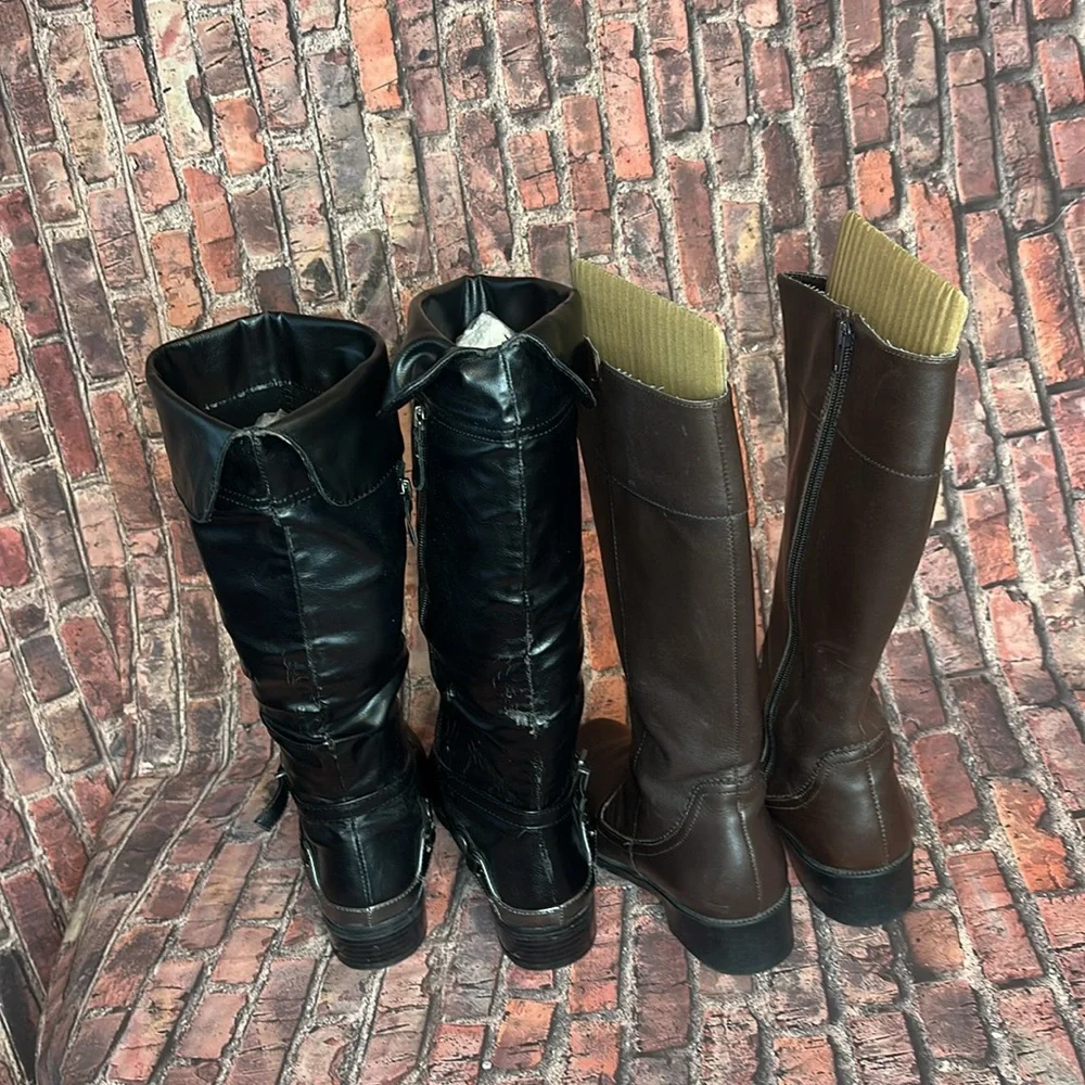 Nine West and Merona 2 fair condition boots size 7.5 & 8